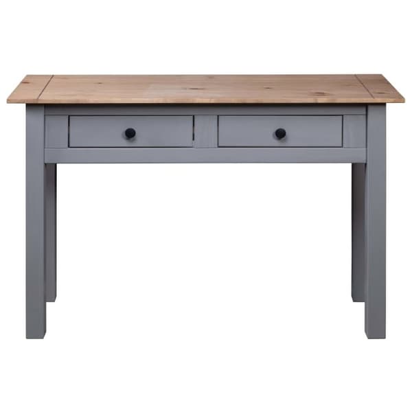 vidaXL Konsollbord grå 110x40x72 cm heltre furu Panama Range