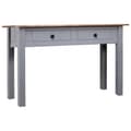 Miniatyrbilde 1 av 11: vidaXL Konsollbord grå 110x40x72 cm heltre furu Panama Range