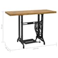 Miniatyrbillede 5 af 5: vidaXL konsolbord med symaskinebase 110 x 40 x 75 cm