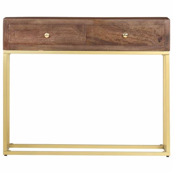 vidaXL konsolbord 90 x 30 x 75 cm massivt mangotræ