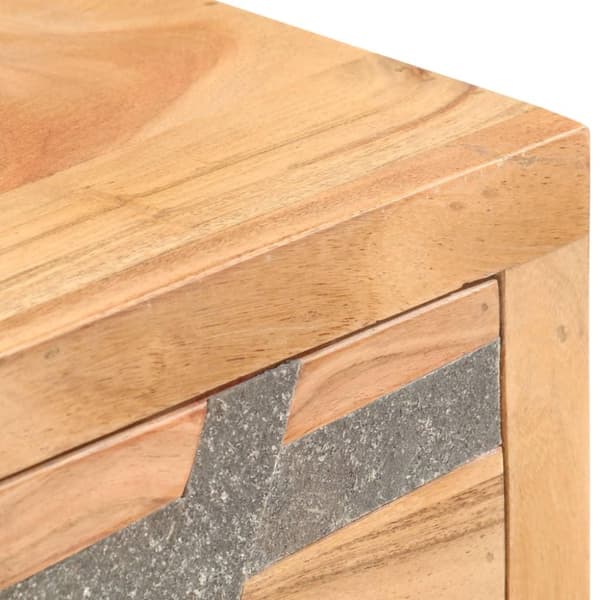 vidaXL Konsollbord 90x30x75 cm heltre akasie