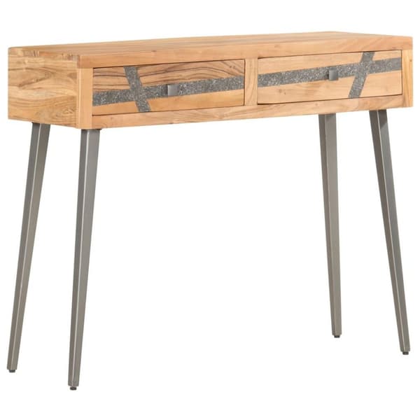 vidaXL konsolbord 90 x 30 x 75 cm massivt akacietræ