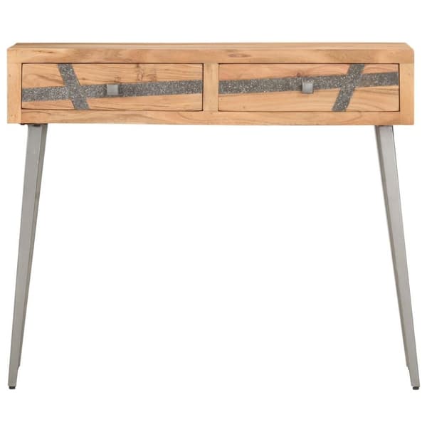 vidaXL konsolbord 90 x 30 x 75 cm massivt akacietræ