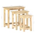 Miniatyrbilde 9 av 10: vidaXL Stablebord 3 stk heltre mango
