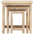 Miniatyrbilde 2 av 10: vidaXL Stablebord 3 stk heltre mango