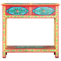 Miniatyrbilde 3 av 10: vidaXL Håndmalt konsollbord 80x35x75 cm heltre mango