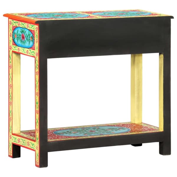 vidaXL Håndmalt konsollbord 80x35x75 cm heltre mango