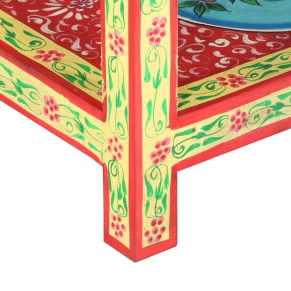 vidaXL Håndmalt konsollbord 80x35x75 cm heltre mango