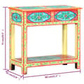 Miniatyrbilde 8 av 10: vidaXL Håndmalt konsollbord 80x35x75 cm heltre mango