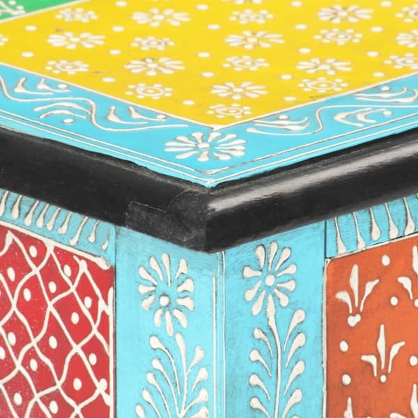vidaXL Håndmalt konsollbord 80x35x75 cm heltre mango