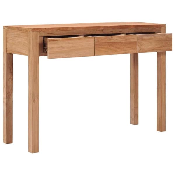 vidaXL konsolbord 110x35x75 cm massivt teaktræ