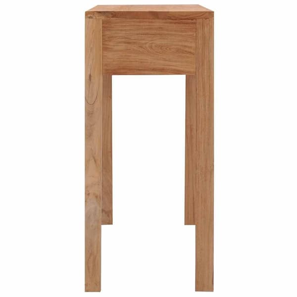 vidaXL konsolbord 110x35x75 cm massivt teaktræ