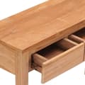 Miniatyrbillede 6 af 9: vidaXL konsolbord 110x35x75 cm massivt teaktræ