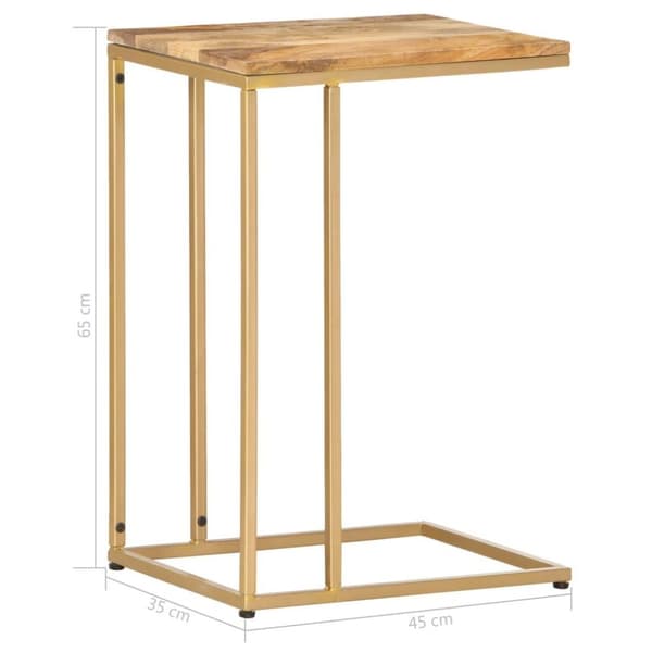 vidaXL Sidebord 35x45x65 cm heltre mango