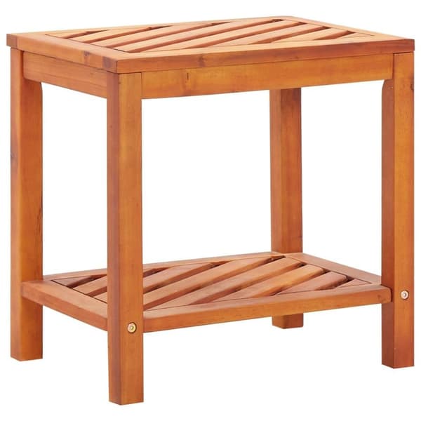 vidaXL sidebord i massivt akacietræ 45 x 33 x 45 cm
