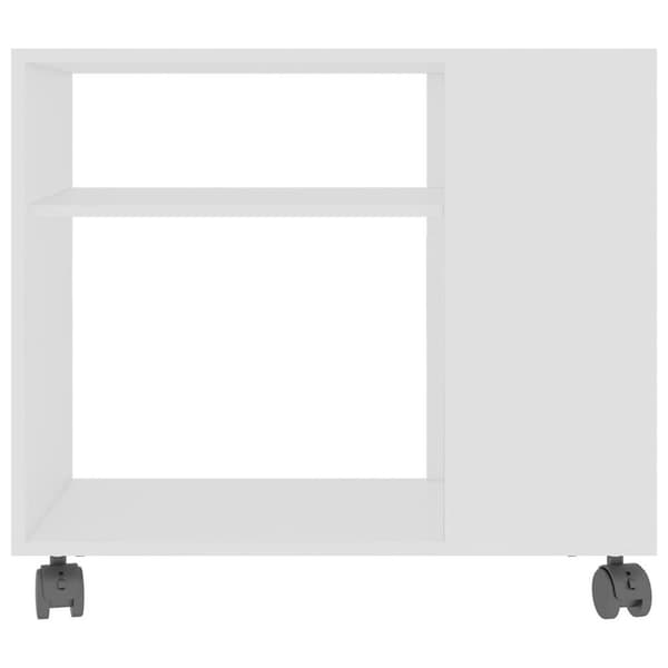 vidaXL sidebord 70x35x55 cm konstrueret træ hvid