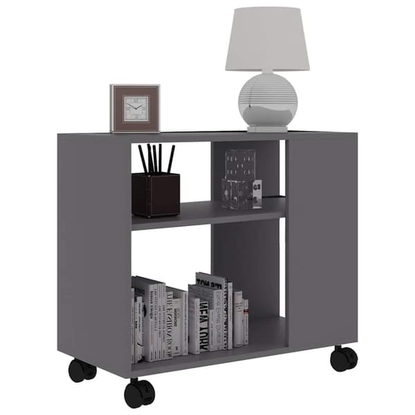 vidaXL sidebord 70x35x55 cm konstrueret træ grå