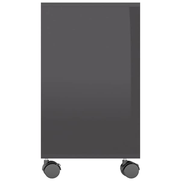 vidaXL sidebord 70x35x55 cm konstrueret træ grå højglans