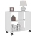 Miniatyrbilde 4 av 7: vidaXL Sidebord hvit 70x35x55 cm konstruert tre