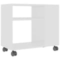 Miniatyrbilde 1 av 7: vidaXL Sidebord hvit 70x35x55 cm konstruert tre