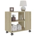 Miniatyrbillede 4 af 7: vidaXL sidebord 70x35x55 cm konstrueret træ sonoma-egetræsfarvet