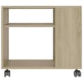 Miniatyrbillede 5 af 7: vidaXL sidebord 70x35x55 cm konstrueret træ sonoma-egetræsfarvet