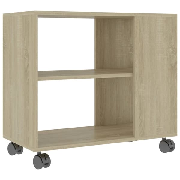 vidaXL sidebord 70x35x55 cm konstrueret træ sonoma-egetræsfarvet