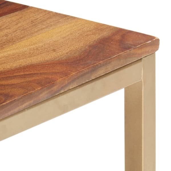 vidaXL sidebord 60x60x40 cm massivt sheeshamtræ
