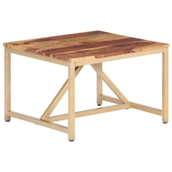 vidaXL sidebord 60x60x40 cm massivt sheeshamtræ