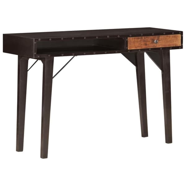 vidaXL konsolbord 118x35x76 cm massivt genbrugstræ