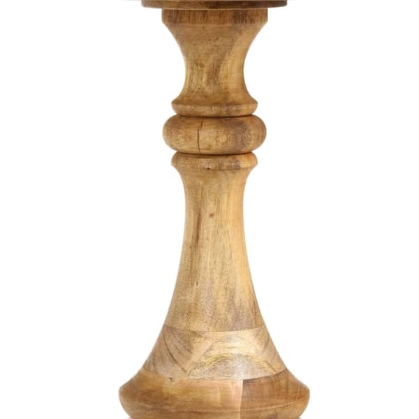 vidaXL Rundt sidebord 43x43x66 cm heltre mango