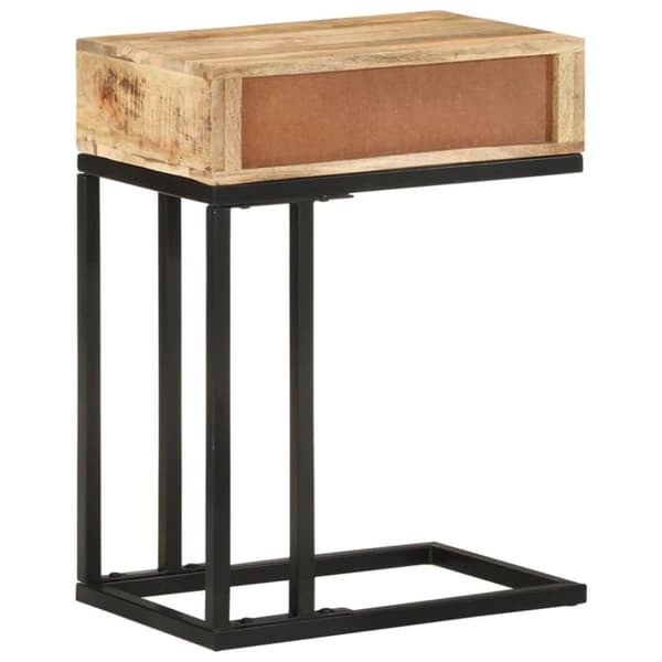 vidaXL U-formet sidebord 45x30x61 cm heltre mango