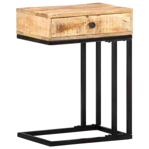 vidaXL U-formet sidebord 45x30x61 cm heltre mango