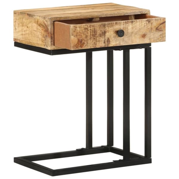 vidaXL U-formet sidebord 45x30x61 cm heltre mango