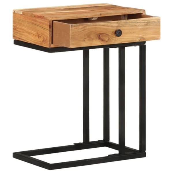 vidaXL U-formet sidebord 45x30x61 cm heltre akasie