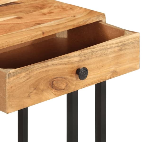 vidaXL U-formet sidebord 45x30x61 cm heltre akasie