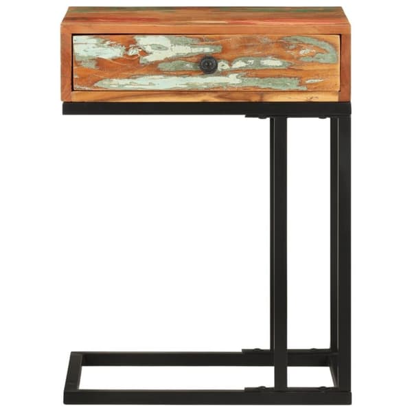 vidaXL U-formet sidebord 45x30x61 cm gjenvunnet heltre