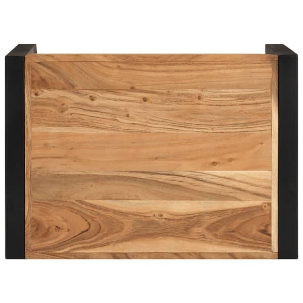 vidaXL Satsbord 3 st massivt trä med sheshamfinish