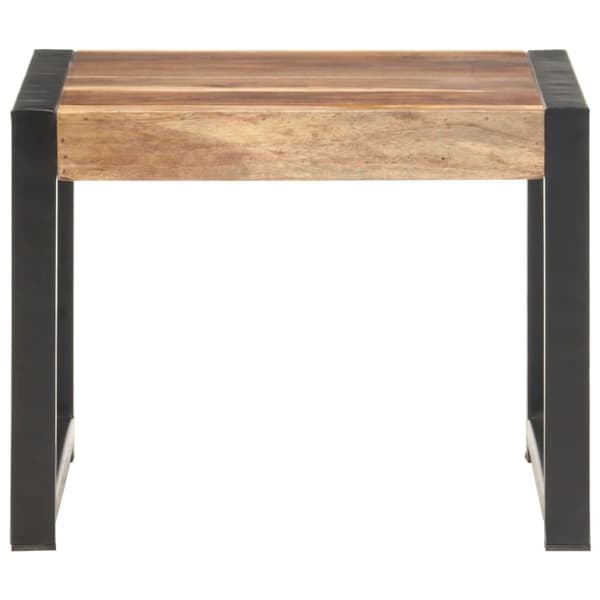 vidaXL Satsbord 3 st massivt trä med sheshamfinish