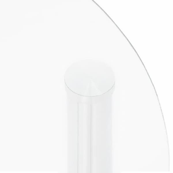 vidaXL sidebord med hylde 38 cm hærdet glas transparent