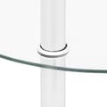 Miniatyrbillede 6 af 9: vidaXL sidebord med hylde 38 cm hærdet glas transparent