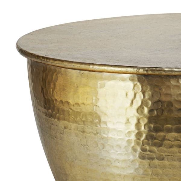 WOMO-DESIGN sofabord stuebord sofabord aluminium Ø 60x30,5 cm guld