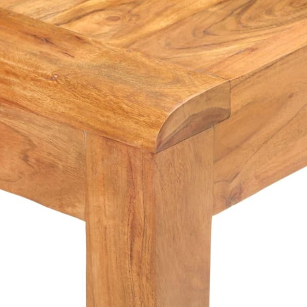 vidaXL konsolbord 110x40x76 cm massivt akacietræ med honningfinish