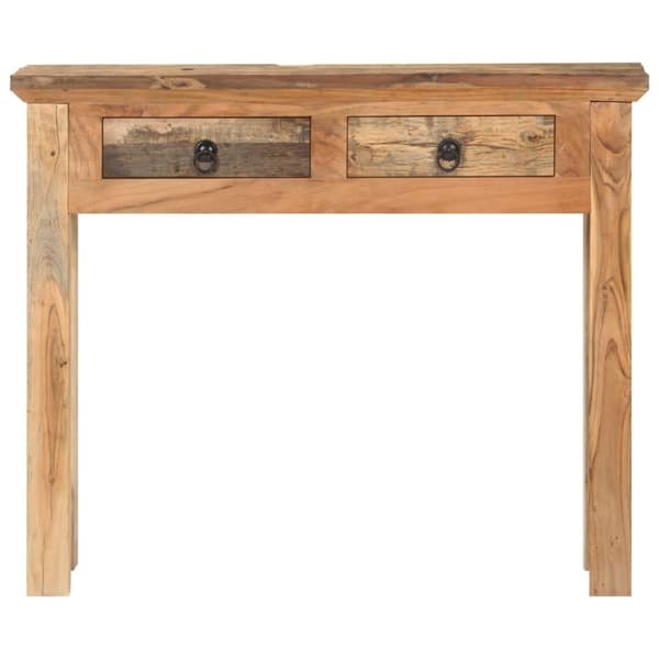 vidaXL konsolbord 90,5x30x75 cm massivt akacietræ og genbrugstræ