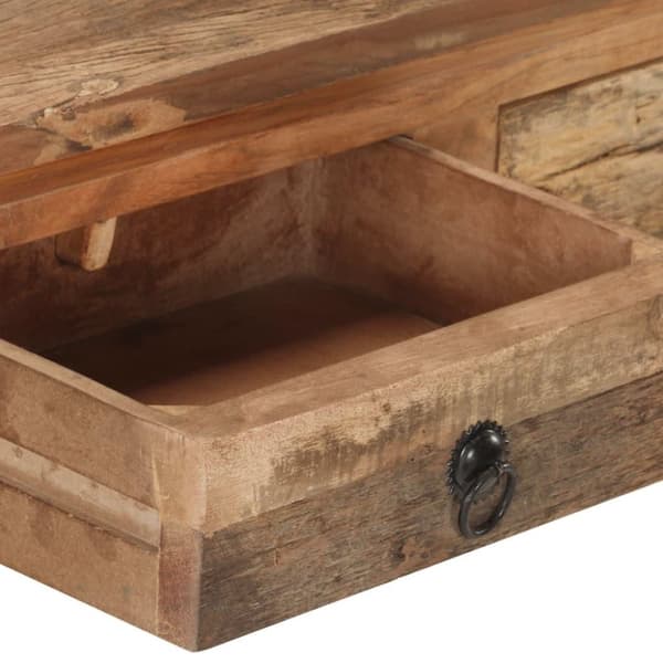vidaXL konsolbord 90,5x30x75 cm massivt akacietræ og genbrugstræ