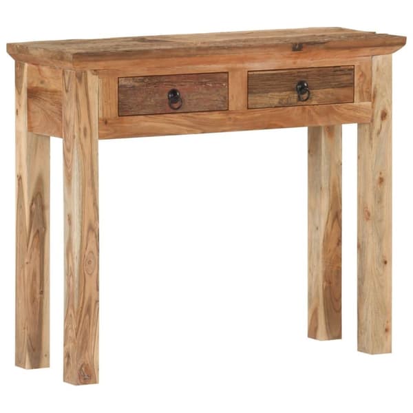 vidaXL konsolbord 90,5x30x75 cm massivt akacietræ og genbrugstræ