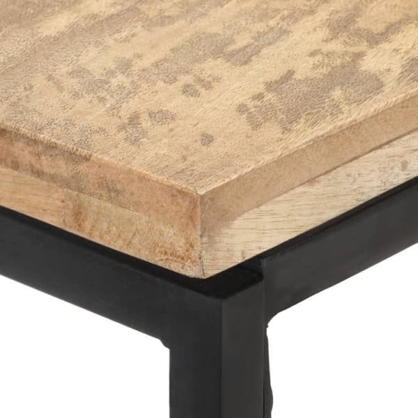 vidaXL Konsolipöytä 110x35x75 cm täysi mangopuu