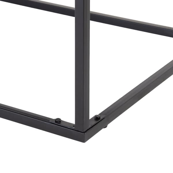 WOMO-DESIGN design-sohvapöytä 120 x 60 cm suorakulmainen harmaa massiivipuu mangopuu kalanruotokuvio metallikehys musta käsintehty olohuoneen pöytä
