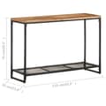 Miniatyrbilde 6 av 10: vidaXL Konsollbord 110x35x75 cm heltre akasie