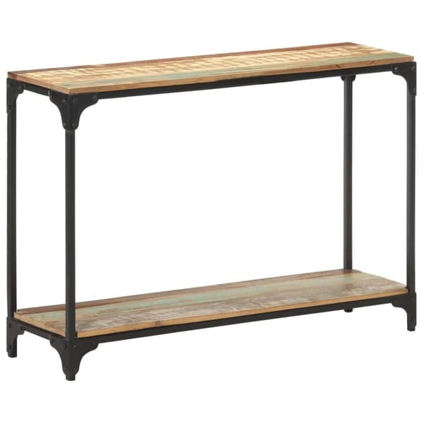 vidaXL Konsolbord 110x30x75 cm massivt återvunnet trä